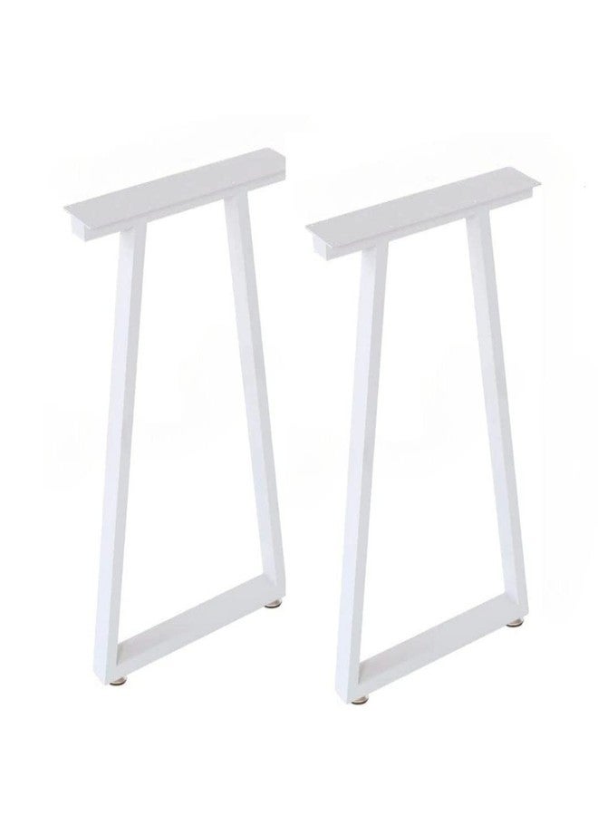 Ventuos Newtown Metal Table Legs Heavy Duty Desk Legs DIY Furniture Legs Dining Table Coffee Table Office Desk Tables desktops, Kitchen Tables Counter Tops White (Trapezoidal Shape Leg) - Image 1